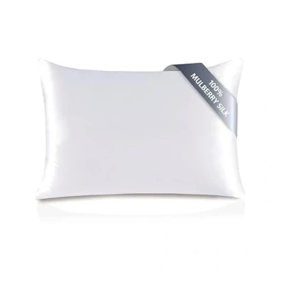 Afbeelding van townssilk Kussensloop, 100% zijde, 19 momme, 1 stuk, 50 x 70 cm, wit