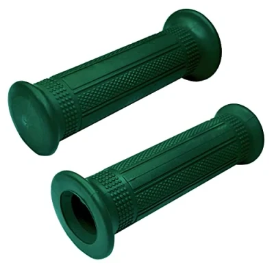 Afbeelding van cyclingcolors Handgrepen voor motorfiets, 22 mm, 24 universeel, bromfiets, antislip, motorgrepen, rubber (groen)