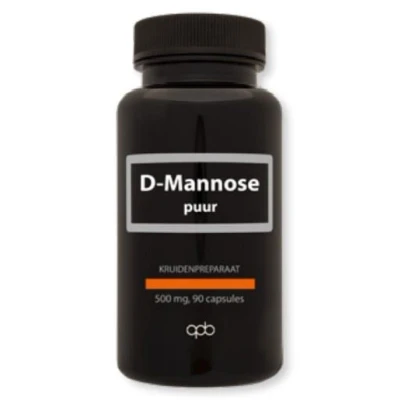 Afbeelding van Apb Holland D mannose 500mg Puur, 90 Veg. capsules