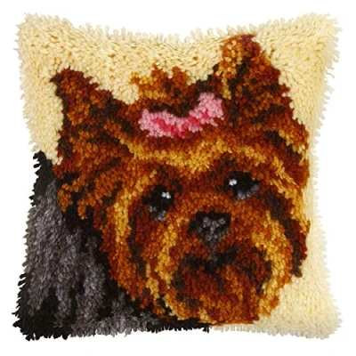 Afbeelding van Knoopkussen ORCHIDEA York Shire Terrier 25,5 x cm