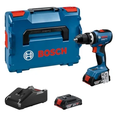 Afbeelding van Bosch Professional 18V System accuschroefklopboormachine GSB 65 (borstelloze motor, incl. 2 x GBA 2.0Ah accu&#039;s, oplader GAL 20)
