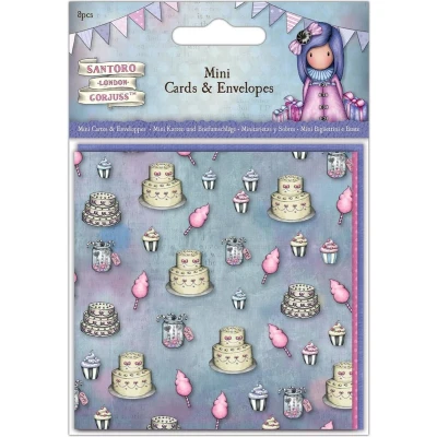 Afbeelding van Mini Cards &amp; Envelopes (8pcs) Santoro Birthday