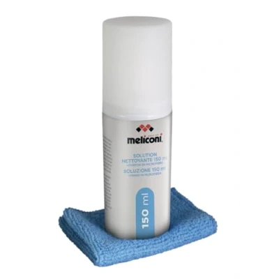 Afbeelding van MELICONI C 150 reinigingsoplossing met microvezel reinigingsdoek, voor televisies, pc monitoren, smartphones, LCD, plasma, streepvrij, ml