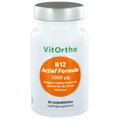 Afbeelding van VitOrtho B12 Actief Formule 5000mcg Zuigtabletten 60st