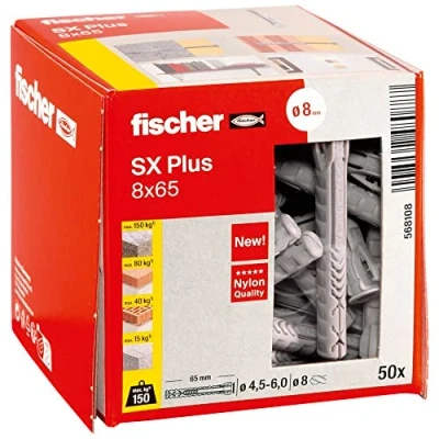 Afbeelding van Fischer deuvel plugset fixtainer kunstst diam 6 8mm 567894