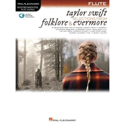 Afbeelding van Taylor Swift Selections from Folklore &amp; Evermore: Flute Play Along Book with Online Audio