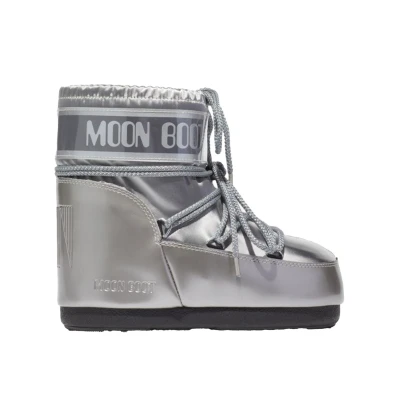 Afbeelding van Moon Boot ICON LOW Glance Unisex Veterboots, Maat: 42 44, Silver Kunststof/ textiel