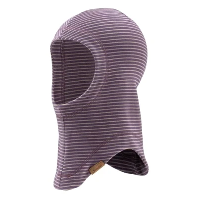 Afbeelding van Sterntaler sjaalmuts gestreept, lila, 49 cm