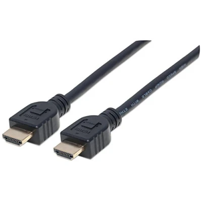 Afbeelding van Manhattan 353946 Intellinet High Speed HDMI kabel met ethernetkanaal, 3 m, afgeschermd (CL3 gecertificeerd voor wandinstallaties) zwart