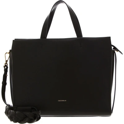 Afbeelding van COCCINELLE Leren Handtas Schoudertas Boheme Handbag Grained Leather Bark Donkerbruin