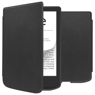 Afbeelding van Pocketbook Verse Pro Hoes: iMoshion Slim Soft Case Sleepcover Bookcase zonder stand Zwart Kunstleder E Reader Hoezen