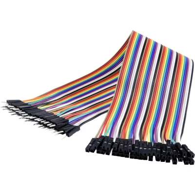 Afbeelding van Renkforce JKMF403 Jumperkabel Arduino, Banana Pi, Raspberry Pi [40x Draadbrug stekker 40x bus] 30.00 cm Bon