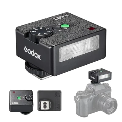 Afbeelding van Godox iM30 Mini camera flitser GN15 Speedlite 7 standen 3,6 s oplaadtijd met enkele contactflitsschoenset voor Canon, Nikon en Sony spiegelloze camera&#039;s