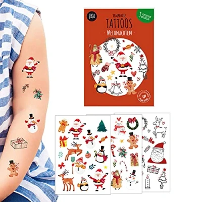 Afbeelding van Plak tattoo&#039;s circa 60 st. Kerst