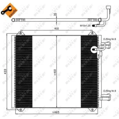 Afbeelding van Condensor, airconditioning NRF 35362
