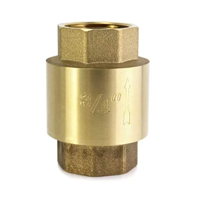 Afbeelding van QWORK® verticale terugslagklep, terugslagklep van messing, DN20, G3 / 4 inch