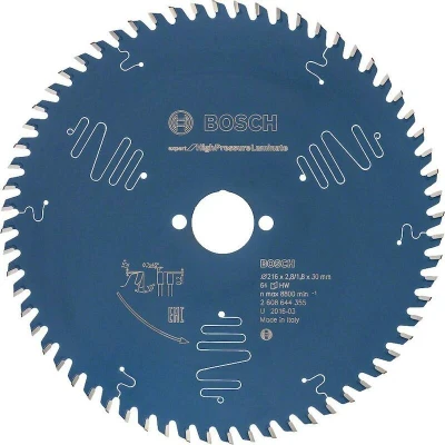 Afbeelding van Bosch Cirkelzaagblad Expert For HPL 216 x 30 2,8 mm 64 Tands