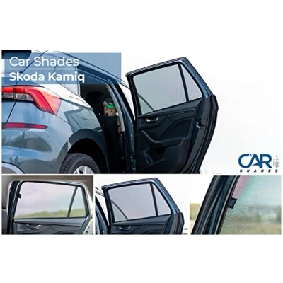 Afbeelding van Car Shades Set (achterportieren) voor Skoda Kamiq 2019 (2 delig)