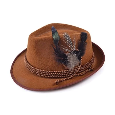 Afbeelding van Bristol Novelty BH574 Oktoberfest hoed, kostuum, 1 stuk, bruin, eenheidsmaat voor volwassenen, heren Halloween