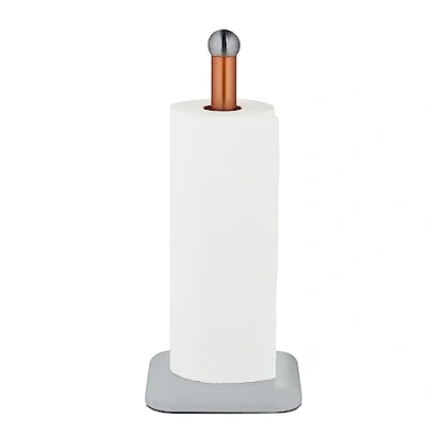 Afbeelding van Relaxdays keukenrolhouder staand modern anti slip rolhouder keukenpapier vierkant
