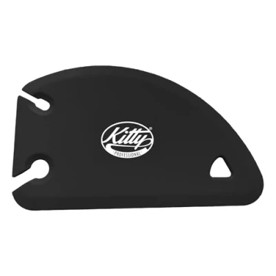 Afbeelding van Kitty Professional 3 in 1 professionele deegkaart met afpelgleuf en roestvrijstalen kern, voor strippen, portioneren reinigen van werkoppervlakken (antraciet)
