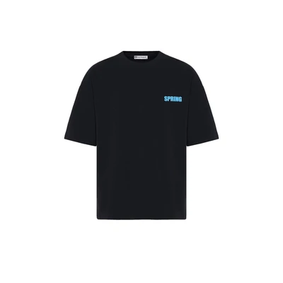 Afbeelding van dandalo Frank Tshirt print, Heren, Maat: Medium, Black