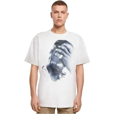 Afbeelding van Upscale by Mister TEE 4 AM Oversize Tshirt print, Heren, Maat: Small, White
