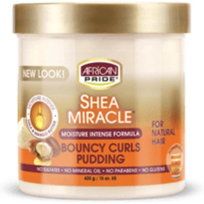 Afbeelding van African Pride Shea Butter Miracle Bouncy Curls Pudding 425 gr