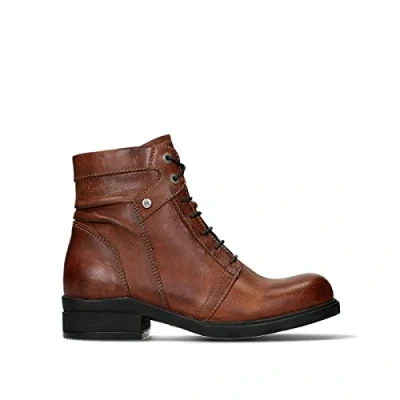 Afbeelding van Wolky Comfort Veterschoenen Center XW 30430 cognac leder 40