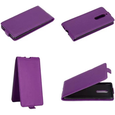 Afbeelding van Cadorabo Hoesje geschikt voor Nokia 5 2017 in LILA VIOLET Beschermhoes Case Cover flip design, gemaakt van glad kunstleder