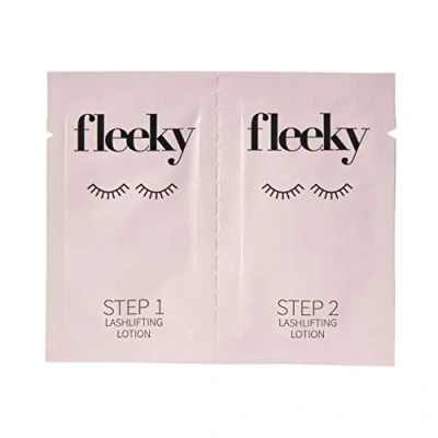 Afbeelding van Fleeky Lashlift Sachets 1 ml One Shot dubbele kamer sachet met 2 fasen lotions lifting gel voor het liften en fixeren van de wimpers