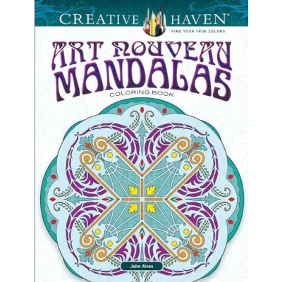 Afbeelding van Creative Haven Art Nouveau Mandalas Coloring Book