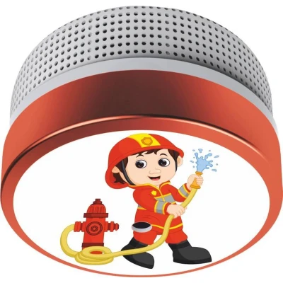 Afbeelding van Rookmelder ELRO (10 jaar sensor, 10 batterij, Compact, Brandweerman)