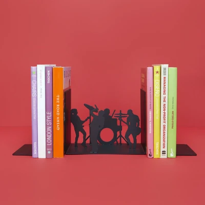 Afbeelding van Boekensteun The band zwart