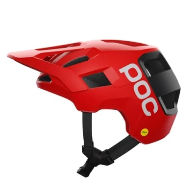 Afbeelding van POC Unisex Kortal Race MIPS helm voor volwassenen, mat Prismane Red/Uranium Black mat, M (55 58 cm)
