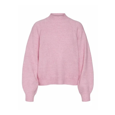 Afbeelding van Vero Moda Gebreide trui VMLEAF LS HIGH NECK PULLOVER ENT
