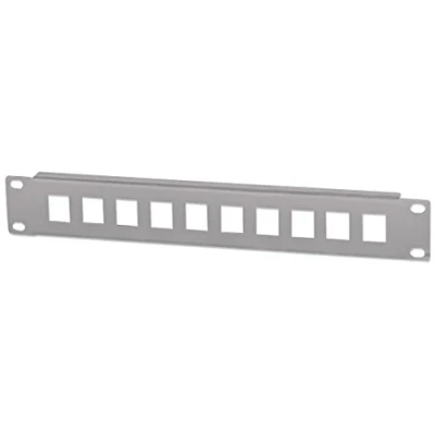 Afbeelding van Intellinet Port Origin patchpaneel UTP 19&quot; 1 HE onuitgerust 10 poort grijs inch