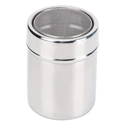 Afbeelding van Roestvrij staal Powder Shaker, Suiker zout strooier, cacao bloem koffie Sifter, kaneel fijn gaas Shaker met deksel voor Latte