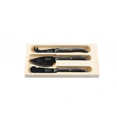 Afbeelding van Laguiole Style de Vie Kaasmessenset Black Stonewash