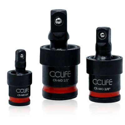 Afbeelding van CCLIFE 1/4&#039;&#039; 3/8&#039;&#039; 1/2&#039;&#039; slagdraaischarnier 3 stuks gimbal afdichting voor slagmoersleutel ratelsleutel handmatige moersleutel