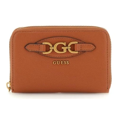 Afbeelding van GUESS Portemonnee Malva Zip Around Wallet Amber Bruine