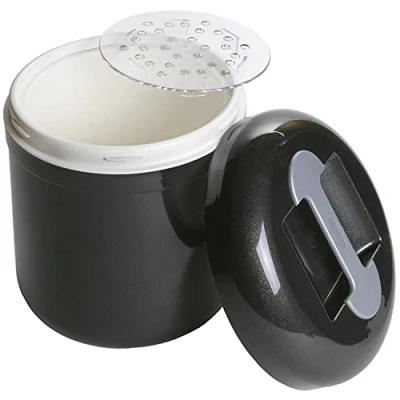 Afbeelding van Tom Fox 4883 kunststof ijshouder, inhoud 4 liter, 22 cm x 24 cm, zwart