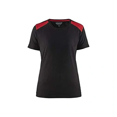 Afbeelding van Blaklader Dames T shirt 3479 1042 Zwart/Rood XL