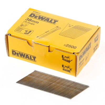 Afbeelding van DeWalt Inox spijkers zonder kop 38mm 16 Gauge 20 voor DC618 doos met 2500