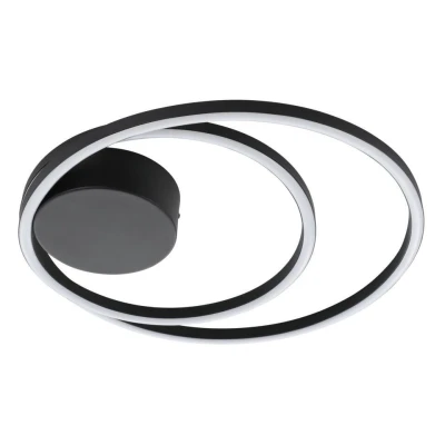 Afbeelding van Eglo Verlichting Plafondlamp Ruotale zwart 45cm