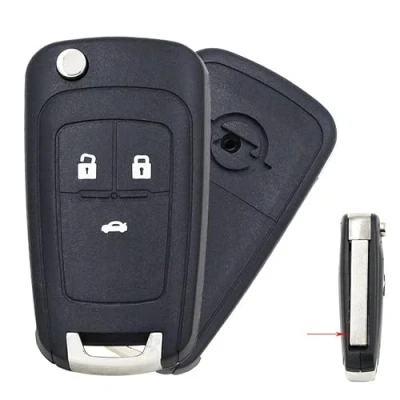 Afbeelding van 3 Knop Afstandsbediening Sleutel Leeg voor OPEL VAUXHALL Zafira Astra Insignia Holden Flip Autosleutel Shell Cover Fob Case met Schroef