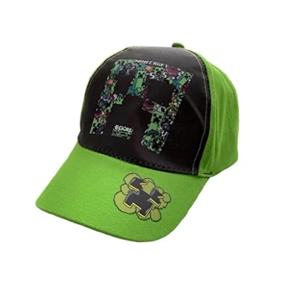 Afbeelding van Minecraft Cap Basecap Baseball (as3, Numeric, Numeric_56, groen), Meerkleurig