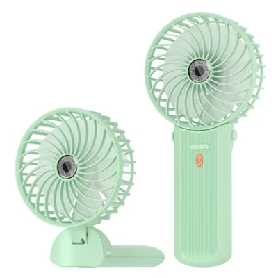 Afbeelding van Lepwings Mini Draagbare Ventilator, USB Oplaadbare Handventilator met 4 Snelheden, 5,516 Uur Werktijd, 180 Opvouwbare Kleine en Stille Tafelventilator voor Thuis, Kantoor, Reizen Groen