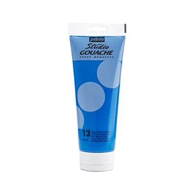 Afbeelding van Pebeo 220 ml Studio Gouache, Cerruleum Blauw