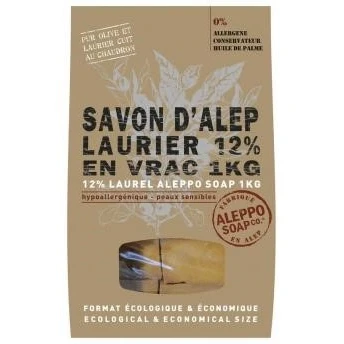 Afbeelding van Aleppo Soap Co Savon D&#039;Alep Zeep met 12% Laurier 1KG
